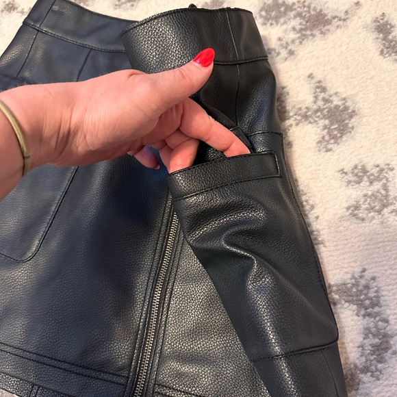 Free People Faux Leather Mini Skirt - Picture 10 of 11